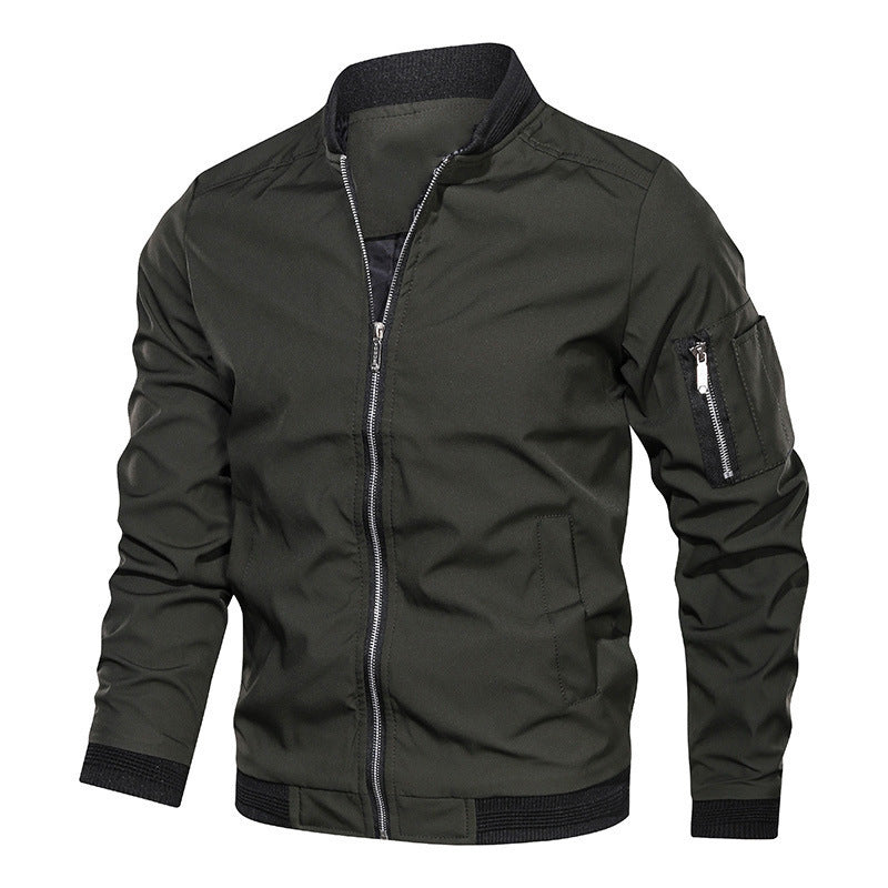 Shop Roman Slim Baseball Jacket
