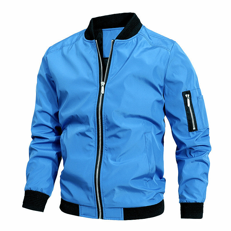 Shop Roman Slim Baseball Jacket