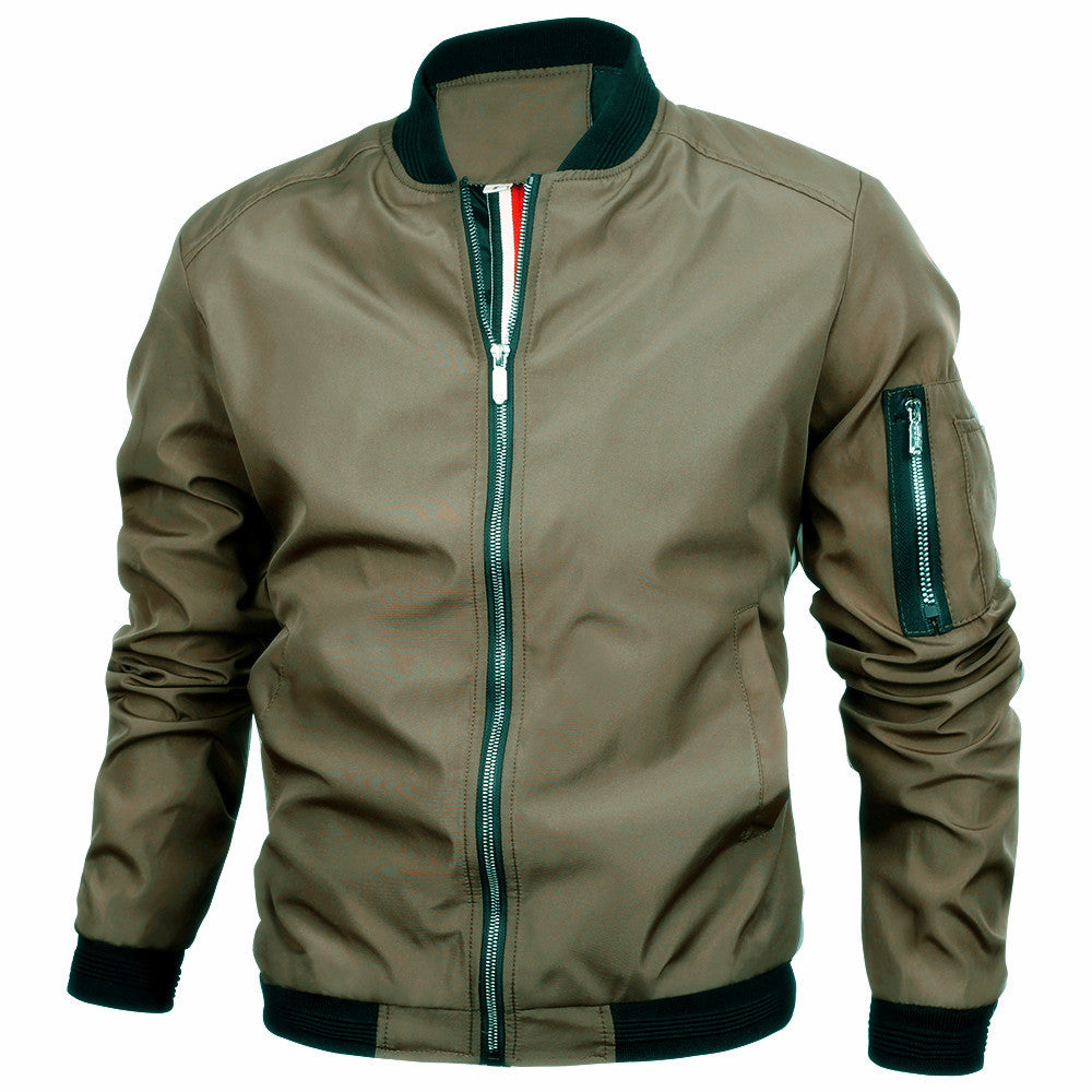 Shop Roman Slim Baseball Jacket