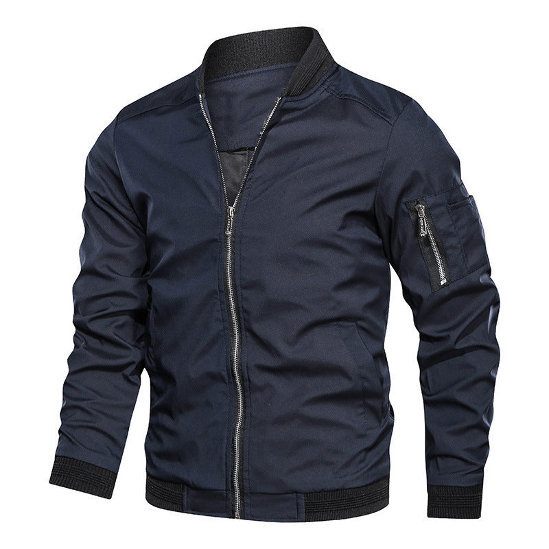Shop Roman Slim Baseball Jacket