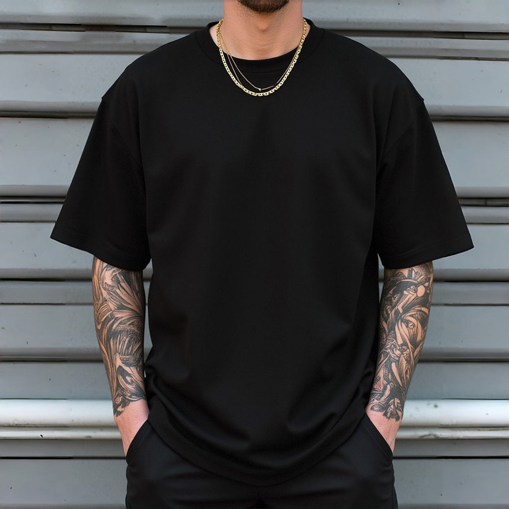 Pure Cotton Round Neck T-Shirt