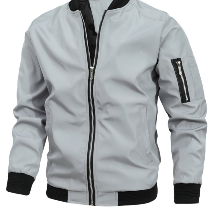 Shop Roman Slim Baseball Jacket