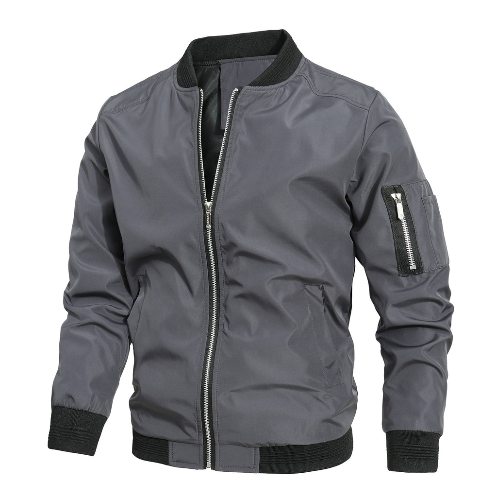 Shop Roman Slim Baseball Jacket