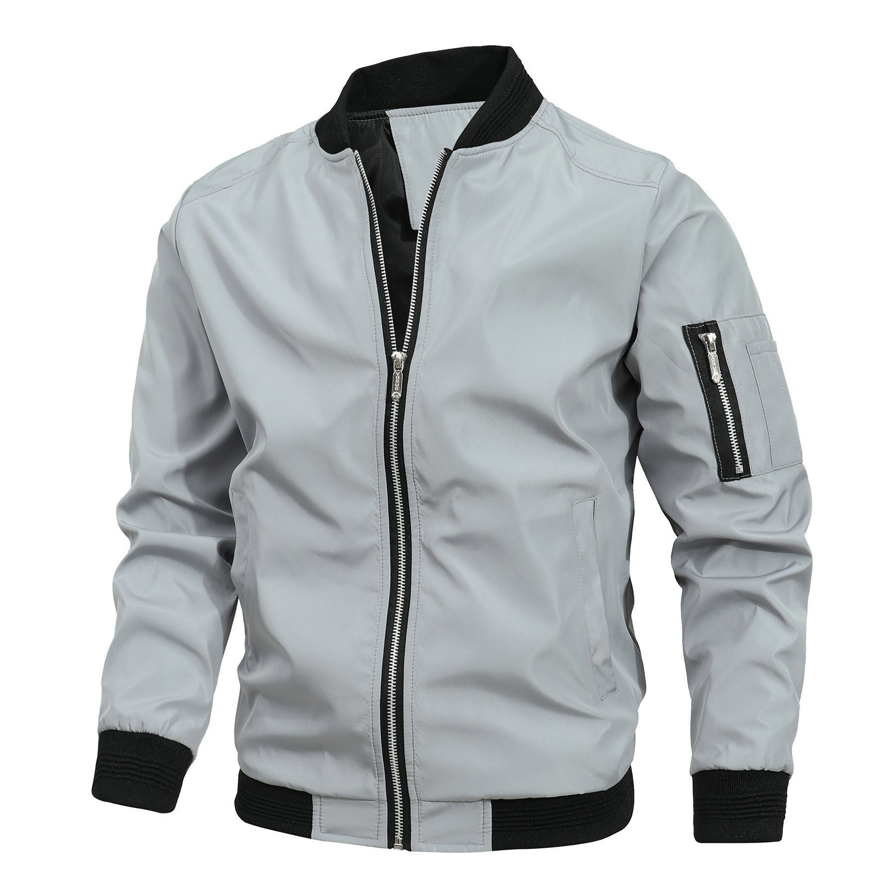Shop Roman Slim Baseball Jacket