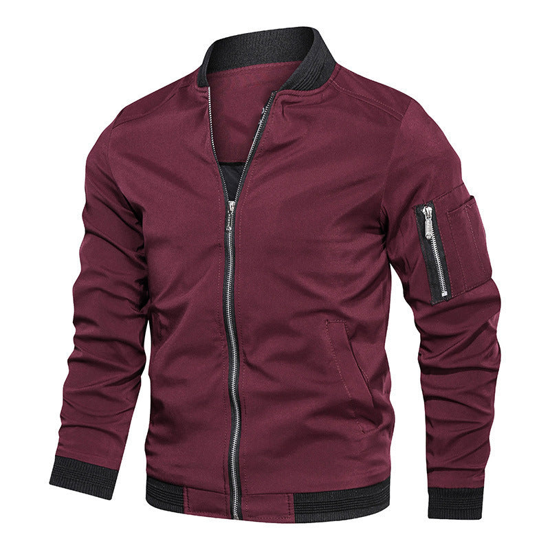 Shop Roman Slim Baseball Jacket